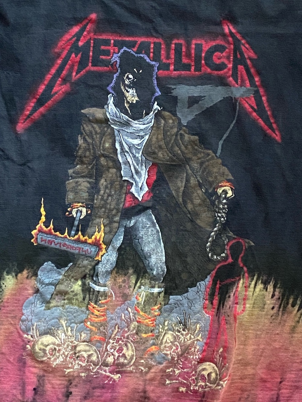 VTG '90s Metallica “So I Dub Thee Unforgiven” Pushead T-Shirt Single Stitch Sz L